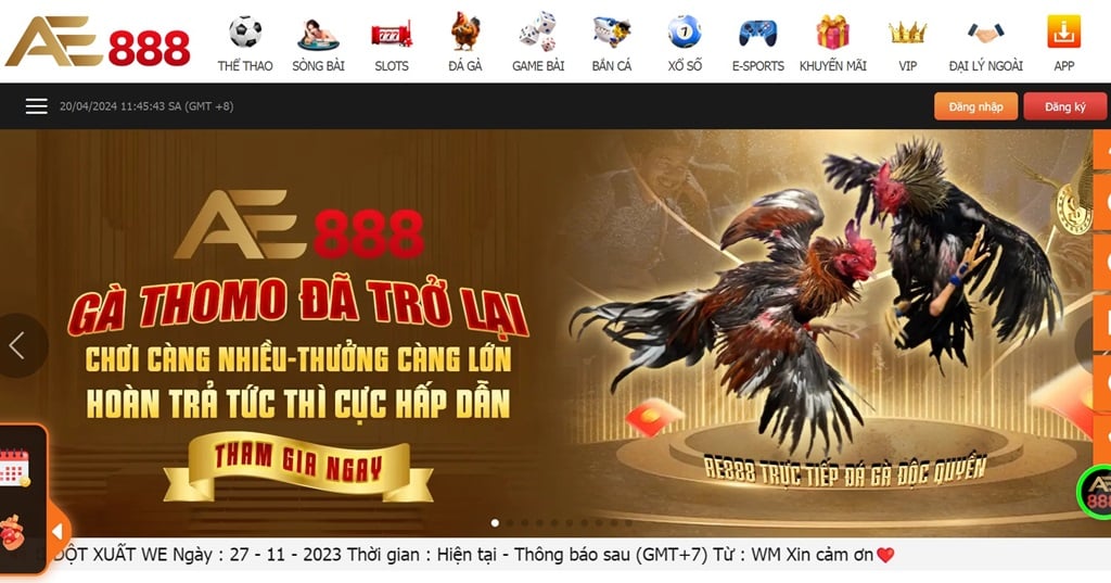 Giao diện tại Nhà cái AE888
